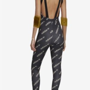 adidas Black and White Jumpsuit